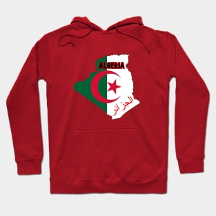 Algeria map & flag Hoodie